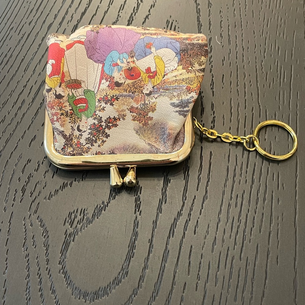 Asian Inspired Keychain Coin Purse - Picture 3 of 5